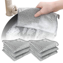 12 PCS Wire Dishwashing Rag Multipurpose Wire Miracle Cleaning Cloths, Wire Miracle Cleaning Cloths Non Scratch Wire Dishcloth and Dishcloths for Kitchen, Wire Dishcloth for Removing Grime