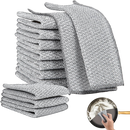 12 PCS Wire Dishwashing Rag Multipurpose Wire Miracle Cleaning Cloths, Wire Miracle Cleaning Cloths Non Scratch Wire Dishcloth and Dishcloths for Kitchen, Wire Dishcloth for Removing Grime