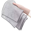 12 PCS Wire Dishwashing Rag Multipurpose Wire Miracle Cleaning Cloths, Wire Miracle Cleaning Cloths Non Scratch Wire Dishcloth and Dishcloths for Kitchen, Wire Dishcloth for Removing Grime