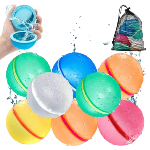 12Pcs Reusable Magnetic Water Balloons for Kids - Endless Summer Fun