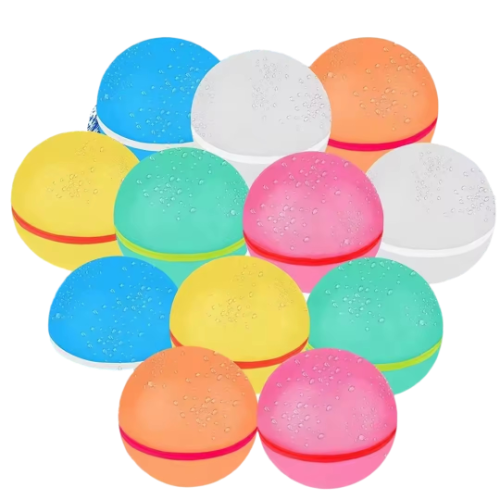 12Pcs Reusable Magnetic Water Balloons for Kids - Endless Summer Fun