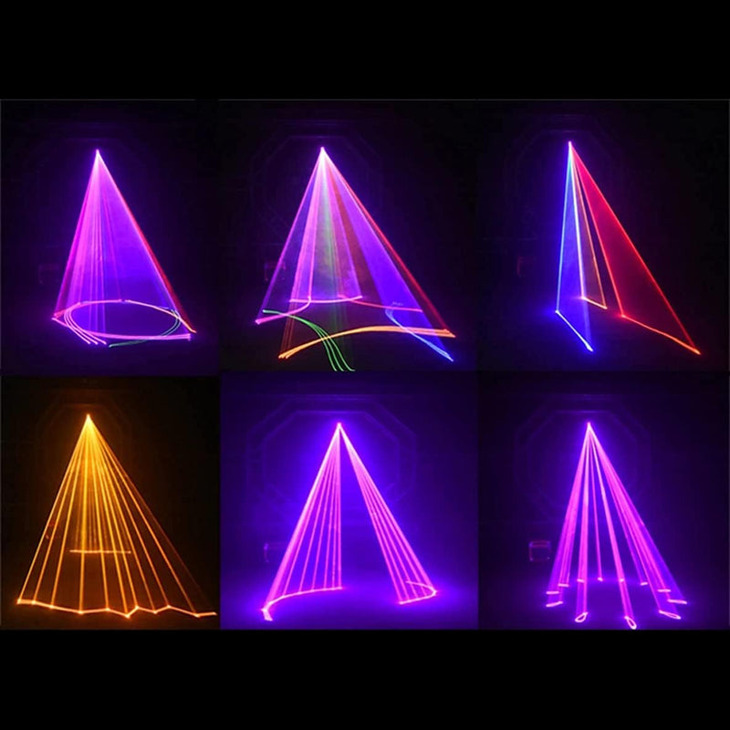 1900-Pattern DJ Laser Party Light – Full Color 3D Animation Stage Projector with DMX & Remote