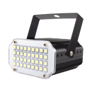 2-Pack Mini White LED Strobe Lights – Sound Activated Party Lighting with Speed Control