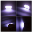 2-Pack Mini White LED Strobe Lights – Sound Activated Party Lighting with Speed Control