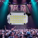 2-Pack Mini White LED Strobe Lights – Sound Activated Party Lighting with Speed Control