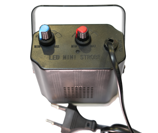 2-Pack Mini White LED Strobe Lights – Sound Activated Party Lighting with Speed Control