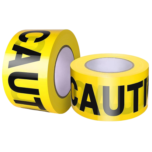 2-Pack Yellow Caution Tape – 1000ft Safety Barrier for Events, Construction & Décor