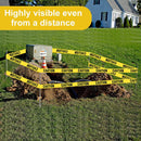 2-Pack Yellow Caution Tape – 1000ft Safety Barrier for Events, Construction & Décor