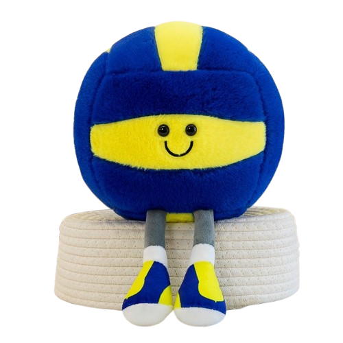 Cute Volleyball Stuff Soft Sports Throw Pillow, Funny Plush Volleyball Birthday Gifts for Teen Girls