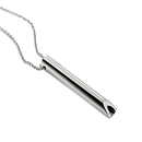 2PCS Anxiety Relief Breathing Necklaces – Stop Smoking & Calming Tool (Black & Silver)