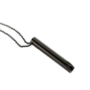 2PCS Anxiety Relief Breathing Necklaces – Stop Smoking & Calming Tool (Black & Silver)