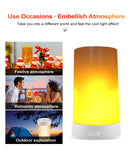 2PCS USB Rechargeable LED Flame Lamps – Remote-Controlled Flameless Lights for Indoor & Outdoor Decor