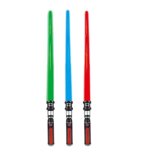 3-Pack Light-Up Toy Swords – Motion FX Sound & Colorful Blades for Kids’ Galaxy Adventures
