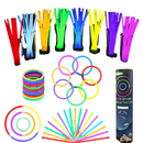 300-Pack Ultra Bright Glow Sticks – Party Favors with Bracelets & Necklaces for Glow-in-the-Dark Fun