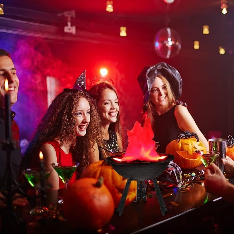 3D LED Fake Fire Flame Light – Realistic Flickering Lamp for Halloween, Christmas & Party Decor