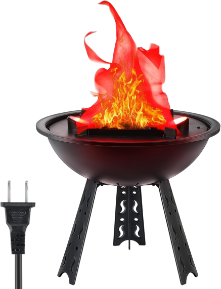 3D LED Fake Fire Flame Light – Realistic Flickering Lamp for Halloween, Christmas & Party Decor