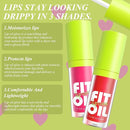 3PCS lip oil Lip Oil Set - Long Lasting Lip Oil Light Lip gloss Set - Glitter Liquid Lip Gloss - Moisturizing Tinted Lip Gloss Lip Plumper Lip Balm - High-Shine【B 3PCS】