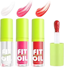 3PCS lip oil Lip Oil Set - Long Lasting Lip Oil Light Lip gloss Set - Glitter Liquid Lip Gloss - Moisturizing Tinted Lip Gloss Lip Plumper Lip Balm - High-Shine【B 3PCS】