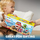 3 Pack Monster Truck Toy - Motion Activated Light-Up Cars for Toddlers - Monster Treads Lightning Wheels - Baby Toy Press & Go Cars for Boys Girls