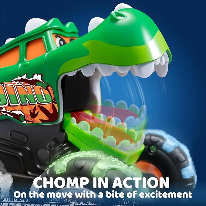 3 Pack Monster Truck Toy - Motion Activated Light-Up Cars for Toddlers - Monster Treads Lightning Wheels - Baby Toy Press & Go Cars for Boys Girls
