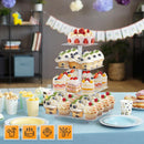 4-Tier Clear Acrylic Cupcake Stand – Holds 50 Cupcakes for Parties & Events