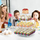 4-Tier Clear Acrylic Cupcake Stand – Holds 50 Cupcakes for Parties & Events
