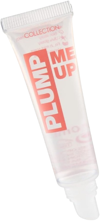 Collection Cosmetics Plumping, High-Shine, Non-Sticky, Plump Me Up Scented Lip Gloss, 10ml, Clear, Peppermint