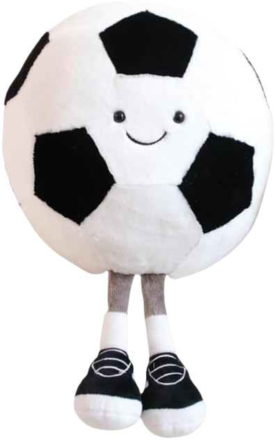 Football Plush Toys Pillow,Stuffed Sports Balls Plush Toys, Creative Football Plush Doll,Spherical Soft CushionKids Gift