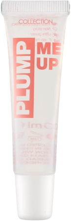 Collection Cosmetics Plumping, High-Shine, Non-Sticky, Plump Me Up Scented Lip Gloss, 10ml, Clear, Peppermint