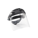 Jackson Safety Lightweight F4XP Premium Face Shield - Mask & Crown with 370 Speed Dial Ratcheting Headgear, ANSI Z87.1, for Work, Grinding, Cutting, Universal Pin Pattern - Uncoated - Clear Tint