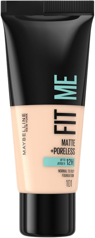 Maybelline Fit Me Matte & Poreless Foundation 101 True Ivory 30ml