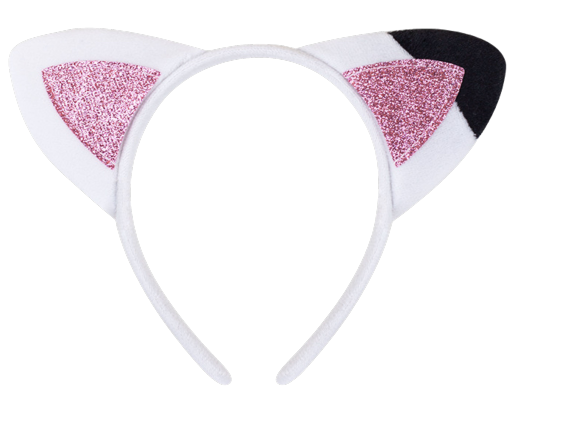 4PCS Cat Ears Headbands – Glitter Cosplay Hair Accessories for Girls’ Parties & Halloween