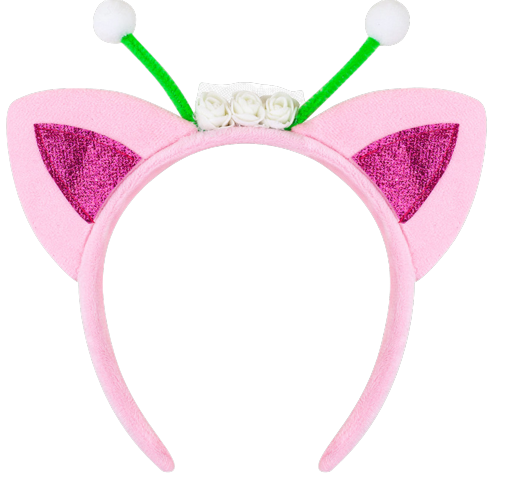 4PCS Cat Ears Headbands – Glitter Cosplay Hair Accessories for Girls’ Parties & Halloween