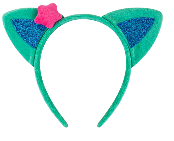 4PCS Cat Ears Headbands – Glitter Cosplay Hair Accessories for Girls’ Parties & Halloween