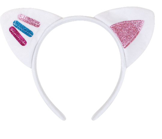 4PCS Cat Ears Headbands – Glitter Cosplay Hair Accessories for Girls’ Parties & Halloween