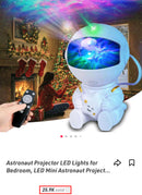 Astronaut Projector Portable Design Star Projector Galaxy Night Light - Astronaut Space Projector Starry Nebula Ceiling LED Lamp With Remote Bedroom Living Room