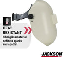 Jackson Safety PL 280 Pipeline Welding Hood - Fixed Front Welding Helmet - Drop-in Shade 10, ANSI Z87.1 - (Multiple Headgear Styles and Colors)