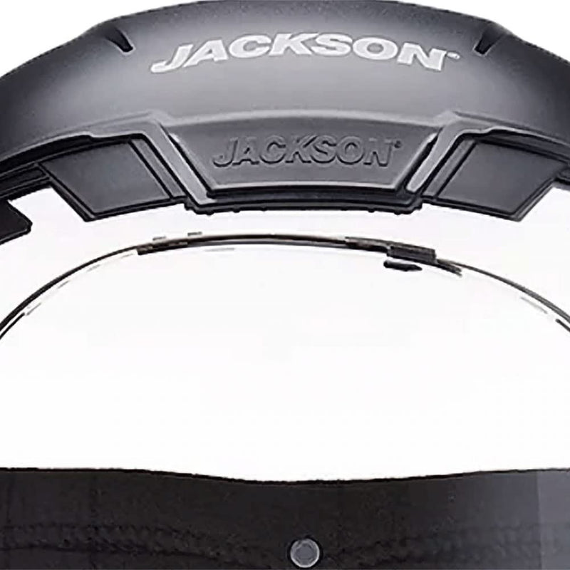 Jackson Safety Lightweight MAXVIEW Premium Face Shield - Mask with 370 Speed Dial Ratcheting Headgear, ANSI Z87.1, for Work, Grinding, Cutting - Anti Fog Coating - Clear Tint