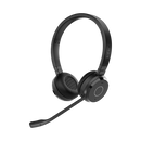 Jabra Evolve 65 TE Wireless Headphones – Dual-Ear Noise-Canceling Headset (Black)