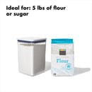 OXO Good Grips POP Container - Airtight Food Storage - Big Square Medium 4.4 Qt Ideal for 5lbs of flour or sugar