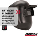Jackson Safety PL 280 Pipeline Welding Hood Flip Front Welding Helmet - Shade 10, ANSI Z87.1