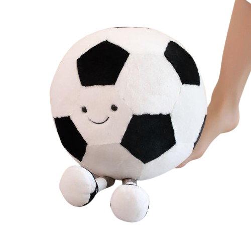 Football Plush Toys Pillow,Stuffed Sports Balls Plush Toys, Creative Football Plush Doll,Spherical Soft CushionKids Gift