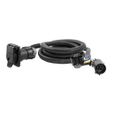 56070 7-Foot Vehicle-Side Truck Bed 7-Pin Trailer Wiring Harness Extension, Select Chevrolet, Dodge, Ford, GMC, Nissan, Ram, Toyota , black