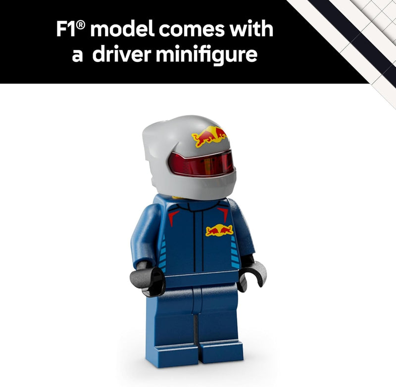 LEGO Speed Champions Oracle Red Bull Racing RB20 F1 Race Car Model Kits - Building Set for Adults, Ages 18+ with Realistic Features - Red Bull F1 DIY Crafts for Display - Gift Idea for F1 Fans - 77243