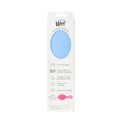 Wet Brush Original Detangler Brush Sky – Ultra-Soft IntelliFlex Bristles, Pain-Free Comb for All Hair Types