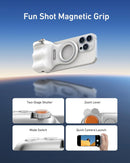 TELESIN Fun Shot Magnetic Phone Camera DSLR Style Shutter Grip for iPhone & Android