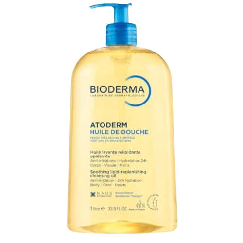 Bioderma Atoderm Shower Oil Cleansing Oil Body Wash for Very Dry to Eczema