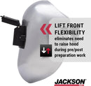 Jackson Safety PL 280 Pipeline Welding Hood FlipFront Welding Helmet - Shade 10, ANSI Z87.1 (Multiple Headgear Styles and Colors)
