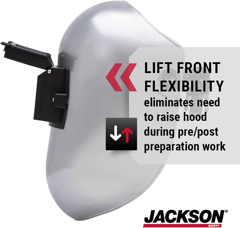Jackson Safety PL 280 Pipeline Welding Hood FlipFront Welding Helmet - Shade 10, ANSI Z87.1 (Multiple Headgear Styles and Colors)