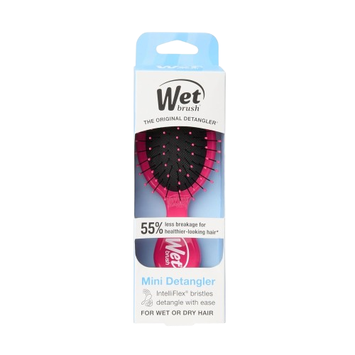 WetBrush Mini Detangler UltraSoft Bristles Travel Perfect Brush Suitable for All Hairtypes Pink
